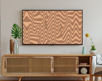 Frame tv art abstract stripes tv wall decor digital download art TV frame instant download