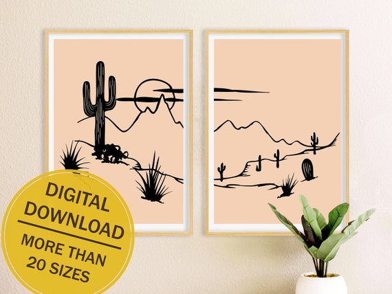 Western home decor boho wall decor printable wall art above | Etsy