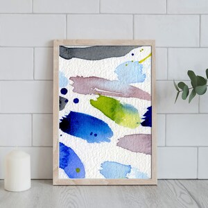 Watercolor Print, 8x11 Printable wall art, Living Room Art Print, Bedroom Wall Decor, Nursery Wall Art, Digital Download, Water Color Print