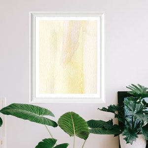 Neutral wall art, pastel decor, aesthetic room decor, 8x11 watercolor print, living room wall art, neutral beige abstract print image 3