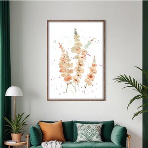 Watercolor Floral Print: Botanical Wall Art (Digital Download)