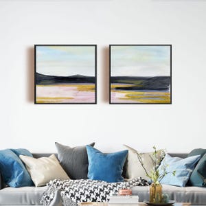 Printable wall art, square print, digital download prints, trendy wall art, digital art, abstract landscape print, square printable trendy