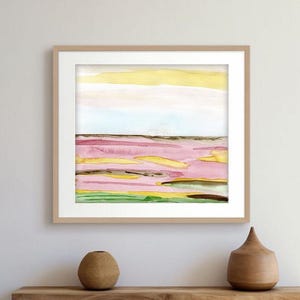 Square landscape print abstract printable wall art watercolor prints digital download square print landscape wall art home decor