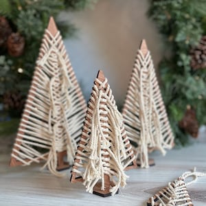 Albero di Natale Boho Wood, decorazioni natalizie, Boho Christmas