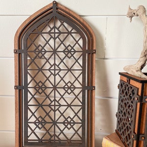 Iron Gate Cathedral window decoration, wall decor, wall art