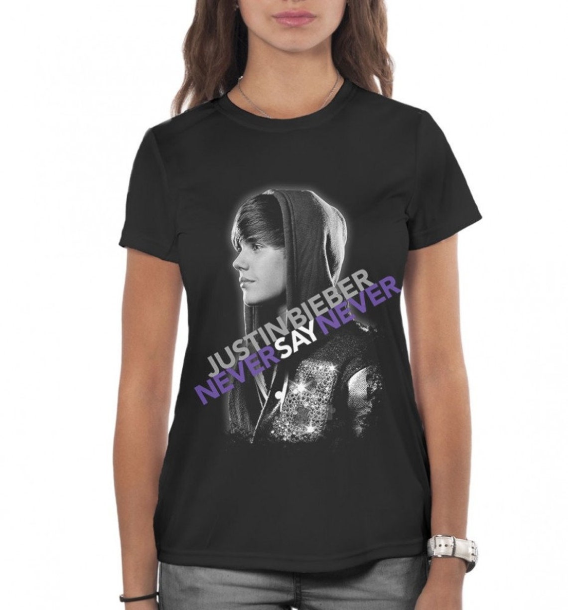 Justin Bieber Never Say Never T-Shirt Men's Women's | Etsy