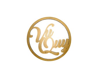 Custom 'Vu Quy' Wooden Wedding Sign - Vietnamese Tea Ceremony