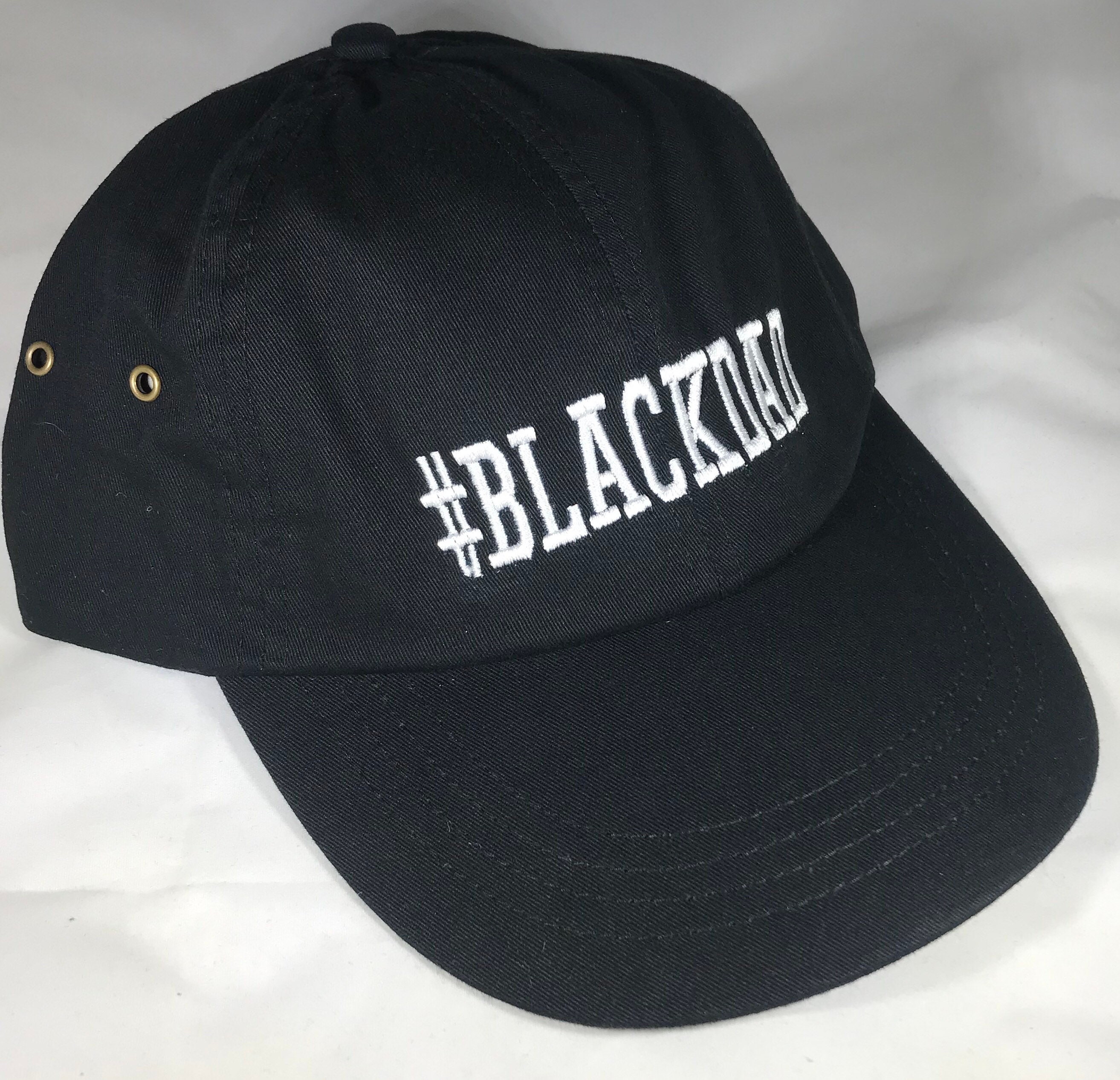 BLACK DAD Embroidered Hat Black Fathers Matter Black - Etsy