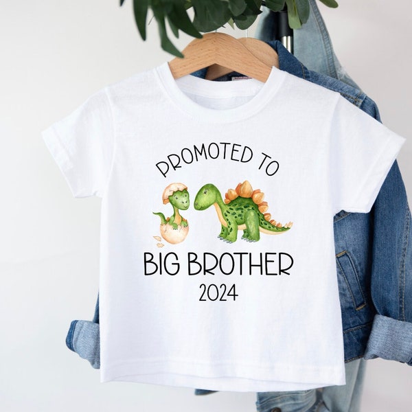 Big Brother T-Shirt, Big Brother Dinosaur T-Shirt, Promoted To Big Brother, Pregnancy announcement, Going To Be A Big Brother, Sibling Top