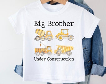 Big Brother T-Shirt, Big Brother Under Construction T-Shirt, Promoted To Big Brother, Pregnancy announcement, I'm Going To Be A Big Brother