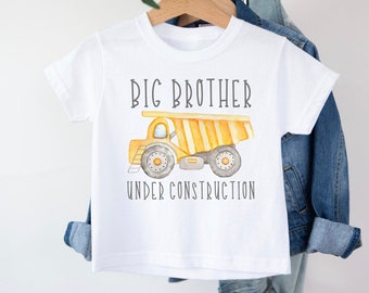 Big Brother T-Shirt, Big Brother Under Construction T-Shirt, Promoted To Big Brother, Pregnancy announcement, I'm Going To Be A Big Brother