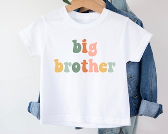 T-shirt Big Brother, Tee-shirt Big Brother, promu Big Brother, annonce de grossesse, Je vais être un grand frère