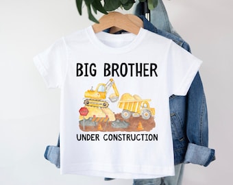 Big Brother T-Shirt, Big Brother Under Construction T-Shirt, Promoted To Big Brother, Pregnancy announcement, I'm Going To Be A Big Brother