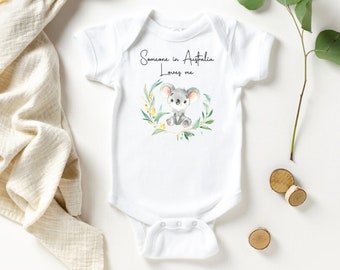 Someone in Australia Loves Me, Australian Baby Gift, Newborn baby, Aussie Overseas Gift, New Baby Australia, Koala baby gift