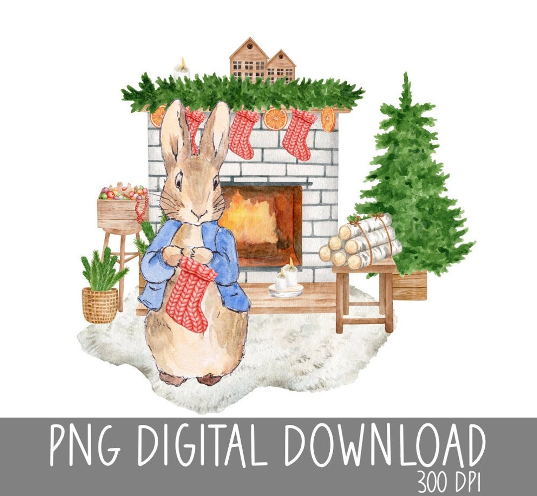 Peter Rabbit Christmas Png Peter Rabbit Christmas Png Heat - Etsy