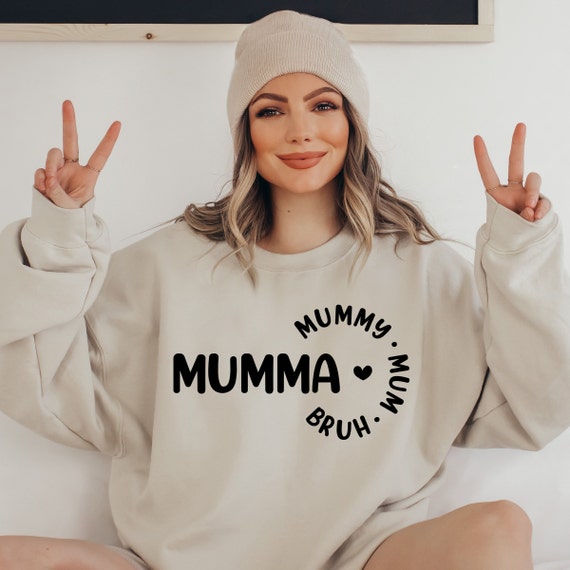 Buy Mumma Mummy Mum Bruh Sweatshirt Mum Sweatshirt Mothers Day Gift Personalised Mum Gift Mum Jumper Personalised Sweater Online in India Etsy