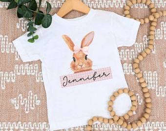 Personalised Easter T-Shirt, Custom T-Shirt, Easter Tee, Personalised T-shirt, Easter Keepsake, Easter Gift, Bunny Tshirt, Rabbit Tshirt