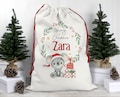 Personalised Santa sack, Koala Christmas sack, Christmas Keepsake, Christmas decor, Christmas bag, Drawstring Bag, Aussie animals product logo