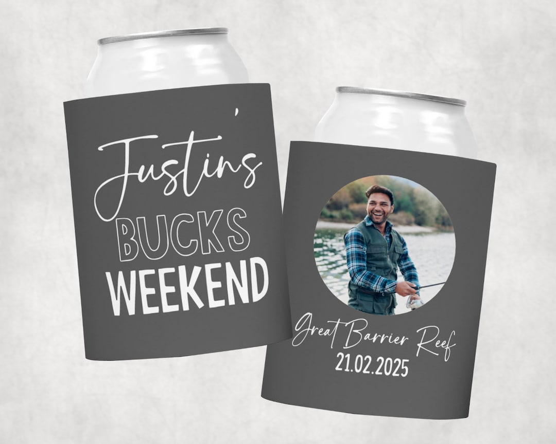 Buy Bucks Stubby Holder, 5mm Neoprene, Wedding Stubby Cooler With Base,  Handmade Printed in Australia, Personalised Custom Stubby Online in India 
