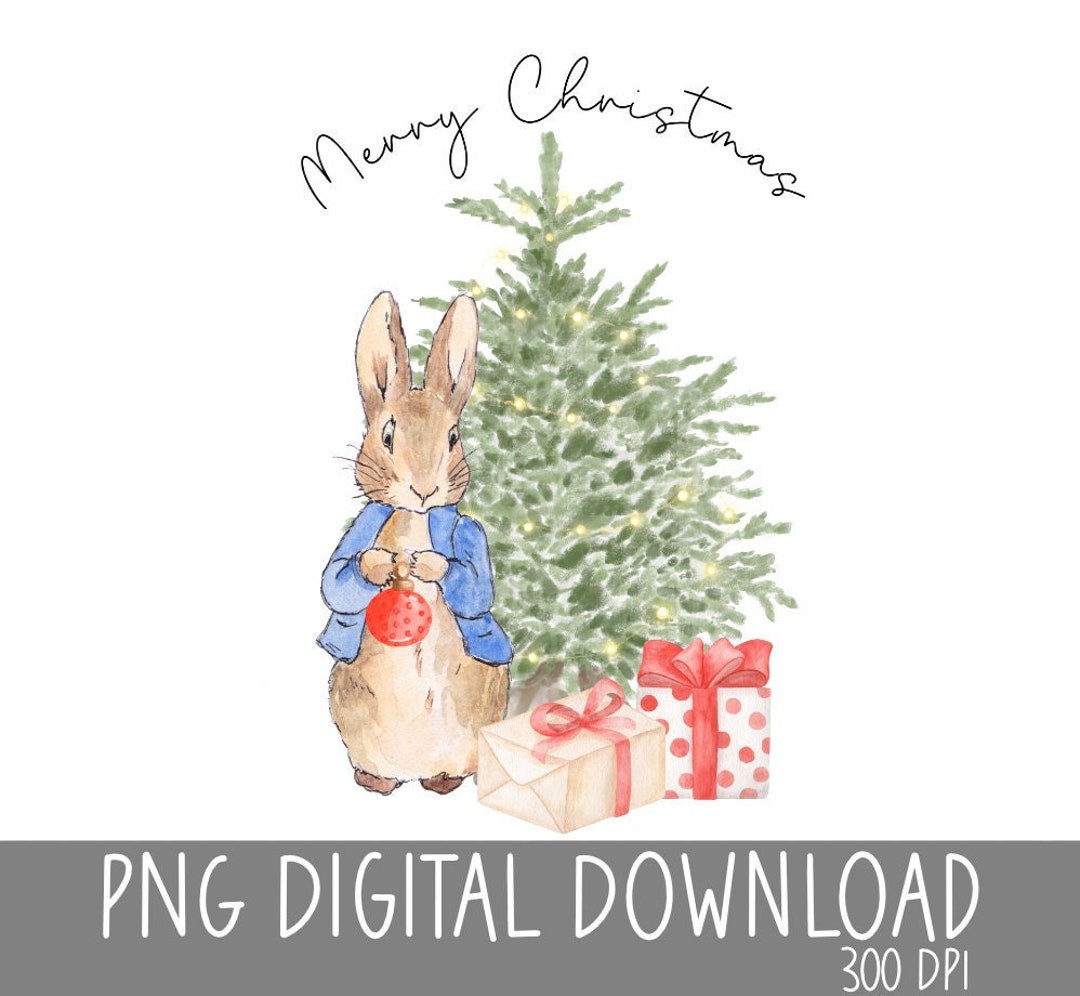 Peter Rabbit Christmas Png Peter Rabbit Christmas Png Heat - Etsy