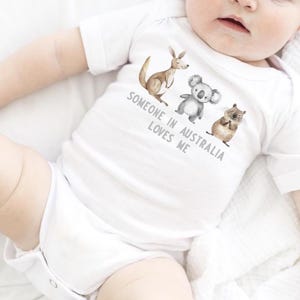 Someone in Australia Loves Me, Australian Baby Gift, Newborn baby, Aussie Overseas Gift, New Baby Australia, Koala baby gift