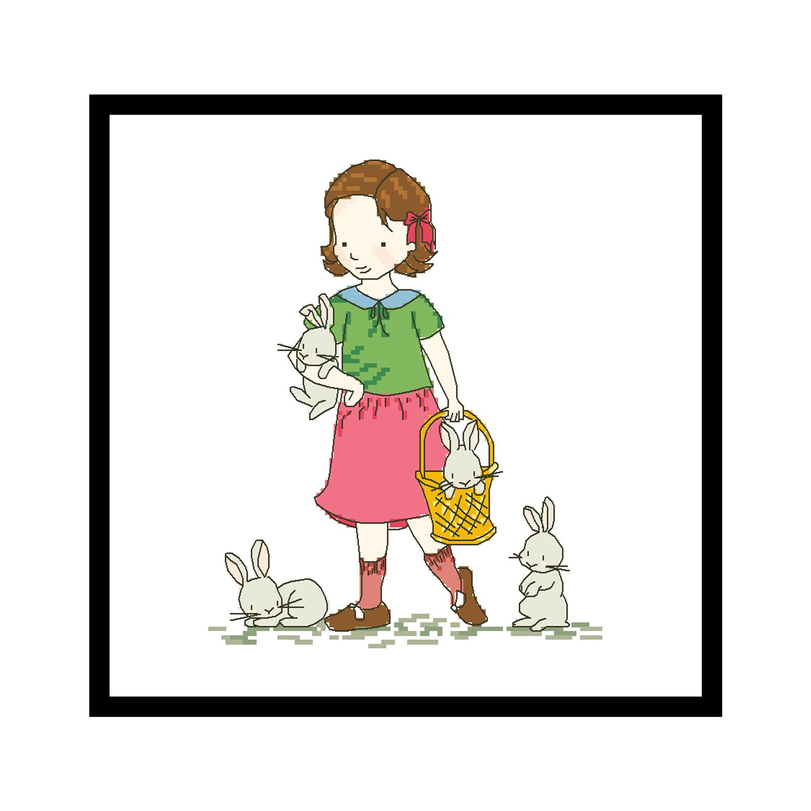 Interior Cross Stitch 162 Baby Room Cross Stitch PDF Etsy Baby modern cross stitch pattern pdf fairy tale counted cross