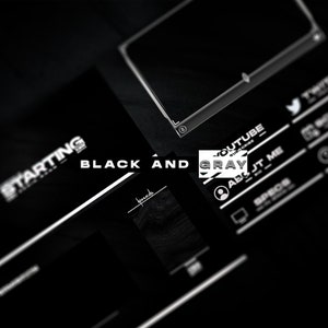 Animated Black and Gray Stream Package