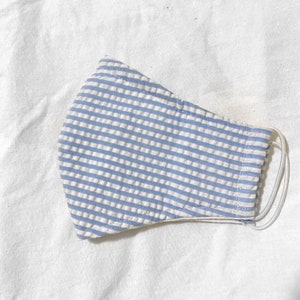 Fabric face mask with nose wire, washable face mask, cotton face mask, adult face mask, made in USA, bandana