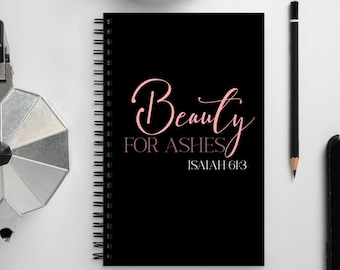 Belleza para cenizas Cuaderno espiral cristiano