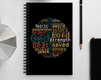 Armadura de Dios Christian Spiral Cuaderno