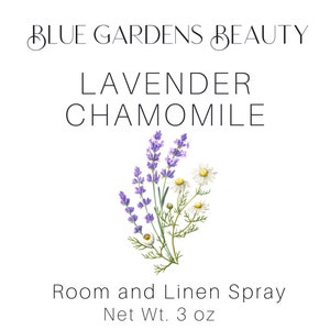 Room and Linen Sprays: 3.5 oz Home Fragrances Lavender Chamomile