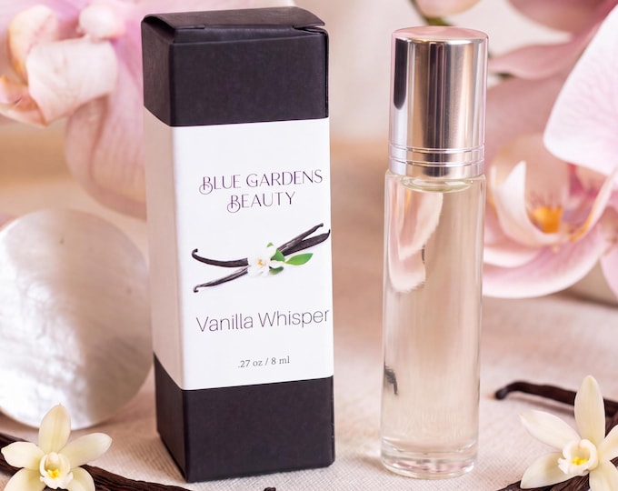 Featured listing image: Vanilla Whisper: Handmade Perfume with notes of Vanilla and Gardenia