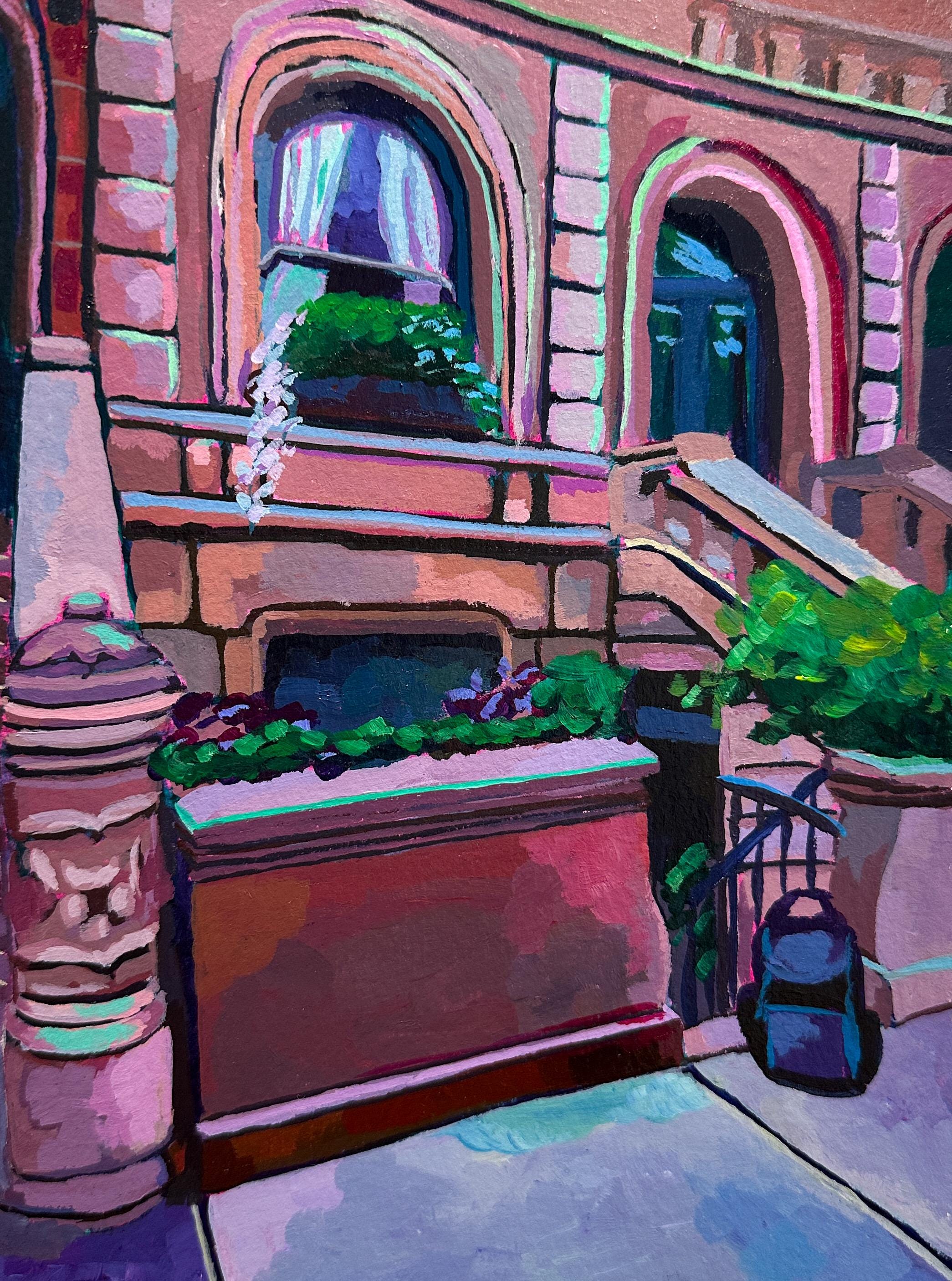 マンハッタンアクリル絵 New York Skyline Acrylic Painting - Etsy
