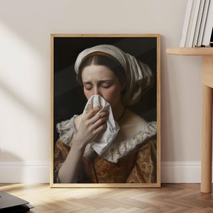 Funny Bathroom Print, Bad Smell Bathroom Poster, Stinky Face Prints, Toilet Humor Wall Art, Vintage Prints, Mid-Century Art - Optional Frame