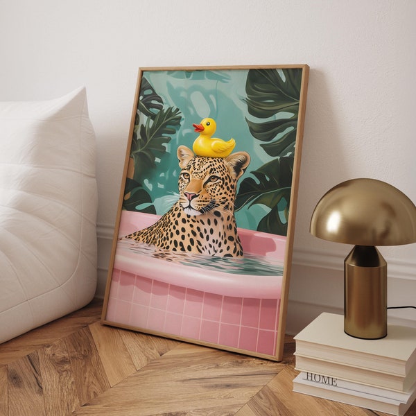Jungle Bathroom Wall Art
