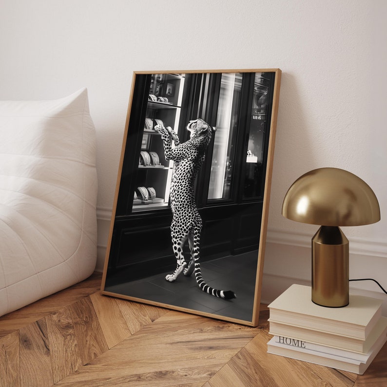 Luxury Panther at Cartier Poster, Fashion Wall Decor, Luxury Vogue