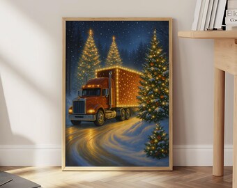 クリスマストラックプリント、ウィンターワンダーランドポスター