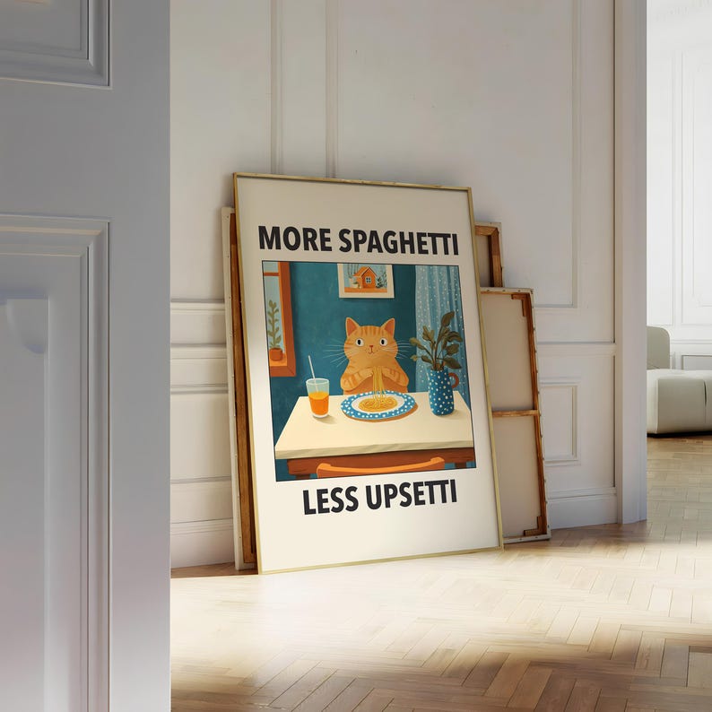 KUSTOM ART Poster mural décoratif série animaux chat noir More