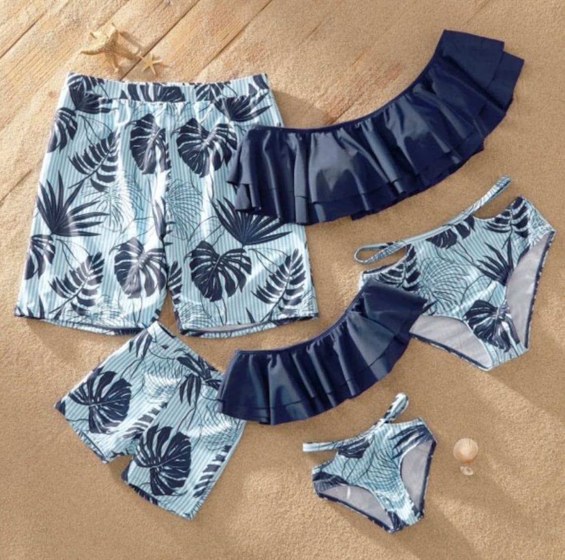 Family Matching Swimsuit Children's Buoyancy Swimsuit Floating Swimsuit Adult Women's Kids 