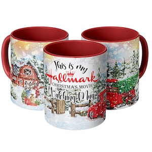 Hallmark Christmas Movie Watching Mug: Farmhouse Christmas Decor