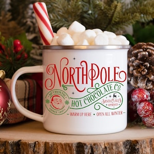 Personalized Christmas Hot Cocoa Mug: Xmas Movie Night Gift