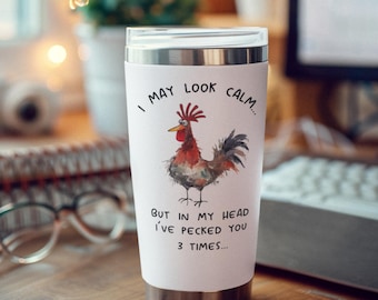 Funny Quote Stainless Steel Travel Mug - Inspirational 20oz Tumbler