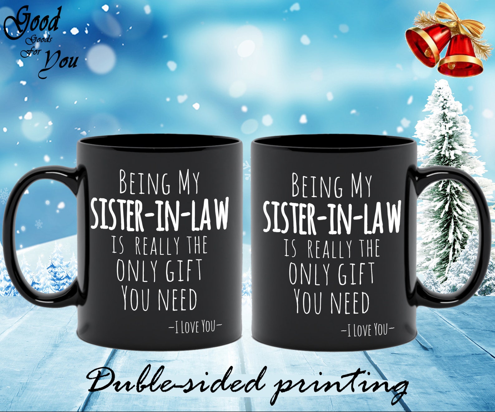 Sisterinlaw Gift for Xmas funny Christmas Mug for Etsy Sister In Law Gifts For Christmas
