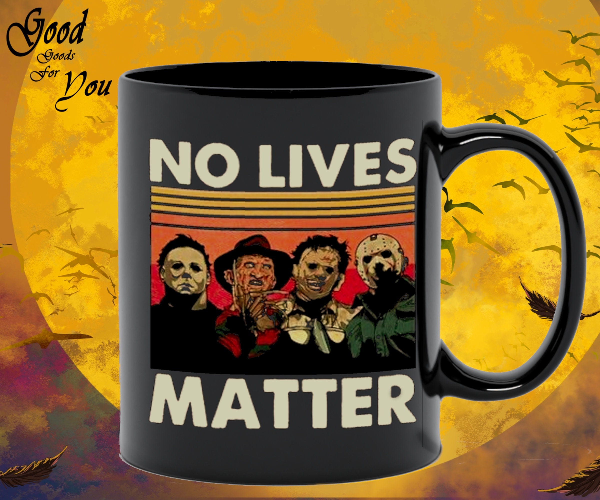 No Lives Matter Horror Michael Myers Halloween Coffee Mug