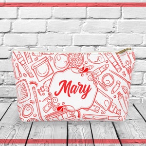 Personalized Makeup Bag, Personalized Gift For Mom, Gift for Mom, Cosmetic Bag, Toiletry Bag, Bag for Mother, Mother Birthday Gift