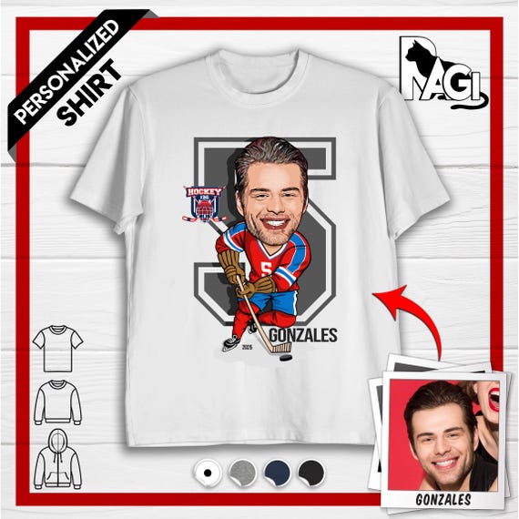Custom Ice Hockey T-shirt, Personalized Ice Hockey Sweatshirt With Photo, Customize Hoodie For Him Tee, Perfect Gift For Ice Hockey Player