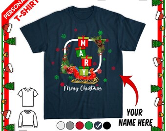 Personalized Christmas Shirt, Custom Mommy, Daddy, Son & Daughter Name Sweatshirt, Family Matching Xmas Gifts