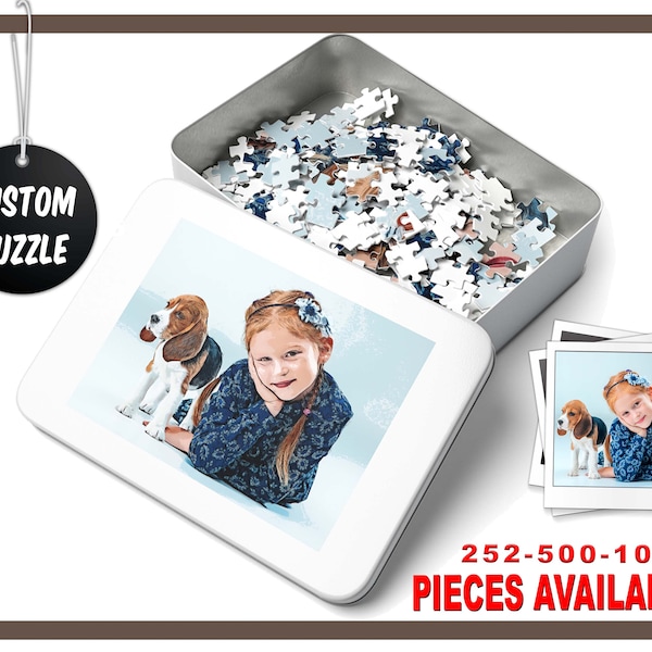 Personalized 30-120-252-500-1000 Piece Puzzle, Custom Photo Puzzle with Box, Custom Christmas Gifts, Custom Birthday Gift For Him/ Her