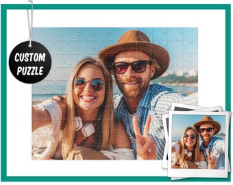 Rompecabezas fotográfico personalizado, disponible en varios tamaños. Diversión para amigos o familiares con los rompecabezas Jingsaw. Personalizado con tus recuerdos favoritos.