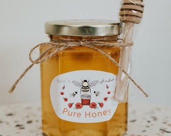 Pure, 100% RAW Wildflower Honey SUMMER/FALL 13oz